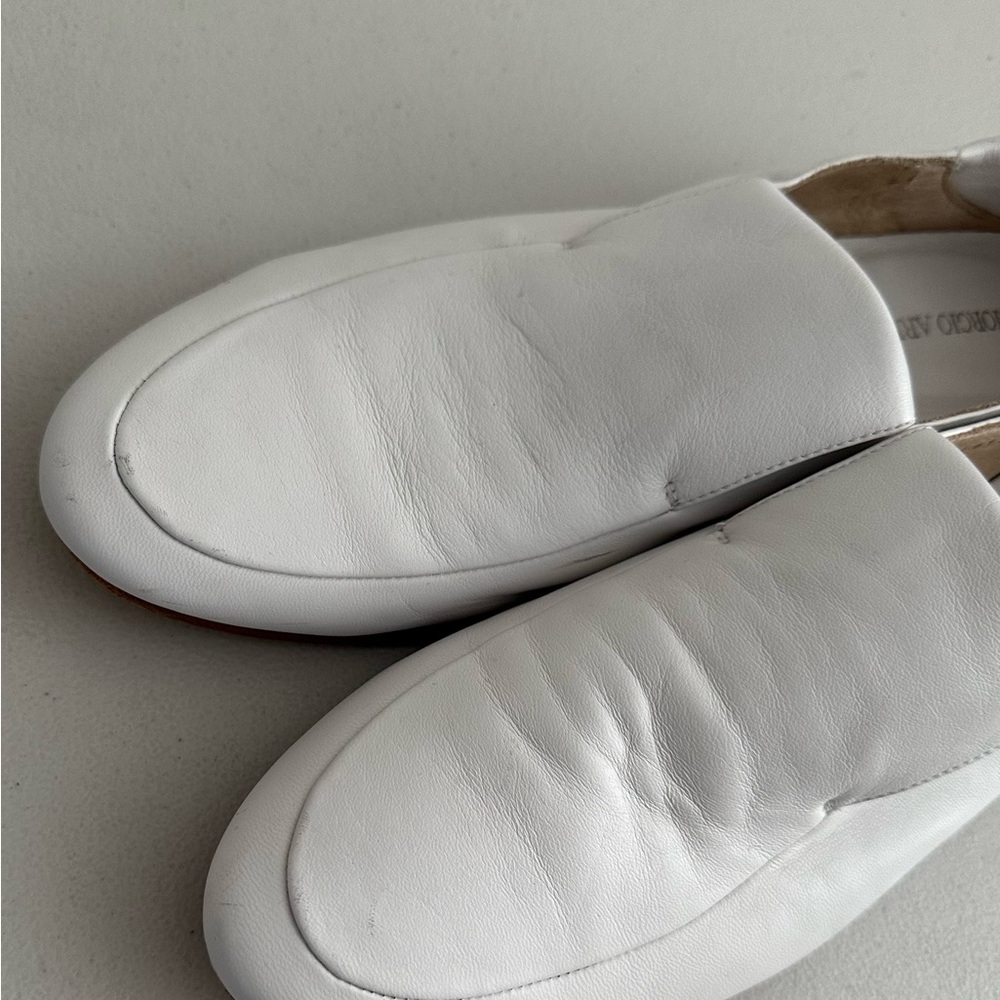 Giorgio Armani Men’s White Loafer’s - Picture 13 of 14